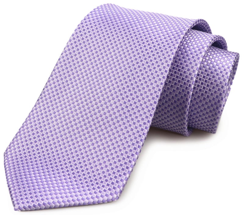 Ctskyte Men's Summer Pattern Ties in French Lavender Business Wedding Party Suit Necktie - Image 3